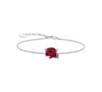 Thomas Sabo Silver bracelet Roses Romance 925 Sterling Silver, Blackened, Cold Enamel