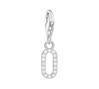 Thomas Sabo Silver charm pendant number 0 with zirconia 925 Sterling Silver
