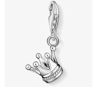 Thomas Sabo Women Charm Pendant Crown Charm Club 925 Sterling Silver 0887-001-12