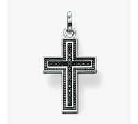 Thomas Sabo Women Pendant Cross blackened 925 Sterling Silver PE530-051-11
