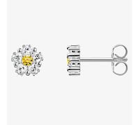 THOMAS SABO Silver Cubic Zirconia Daisy Flower Stud Earrings H2297-051-4