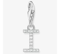 Thomas Sabo Silver Cubic Zirconia Letter I Charm 1948-051-14 Silver One Size