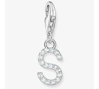 Thomas Sabo Silver Cubic Zirconia Letter S Charm 1956-051-14 Silver One Size