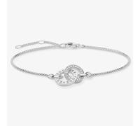 THOMAS SABO Silver Cubic Zirconia Together Forever Bracelet A1551-051-14-L19.5V