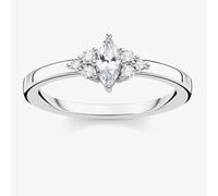 THOMAS SABO Silver Cubic Zirconia Vintage Marquise Cluster Ring TR2325-051-14-58