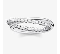 Thomas Sabo Womens Silver-coloured Dots Sterling-silver Ring 56mm