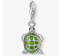 THOMAS SABO Silver & Green Enamel Tortoise Charm 0837-007-6