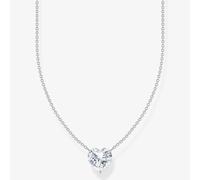 THOMAS SABO Silver Heart Cubic Zirconia Necklace KE2211-051-14-L45V
