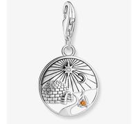 Thomas Sabo Charm Pendant Igloo 2060-473-7 – Engraved, Stones, Cold Enamel, Recycled 925 Silver