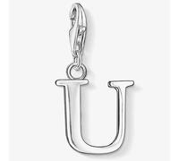 Thomas Sabo Women Charm Pendant Letter A-Z Charm Club Silver 925 Sterling Silver, Letter U, One Size