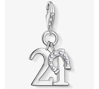 Thomas Sabo Women Charm Pendant Lucky Number 21 Charm Club 925 Sterling Silver 0460-001-12
