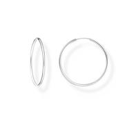 THOMAS SABO Women Silver medium hoop earrings 925 Sterling Silver CR728-001-21