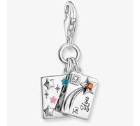 Thomas Sabo Charm pendant 925 Sterling Silver, Blackened, Cold Enamel