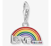 THOMAS SABO Silver & Multi-Stone Rainbow with Love Charm 1925-314-7