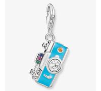 Thomas Sabo Charm pendant Retro camera 925 Sterling Silver, Blackened, Cold Enamel