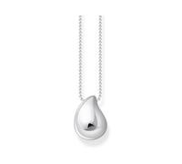 Thomas Sabo Silver necklace with pendant in drop-shape, Silver, Women Ilver