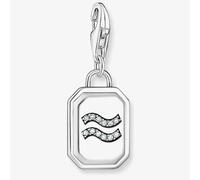 THOMAS SABO Silver Octagonal Cubic Zirconia Aquarius Charm 2143-643-21