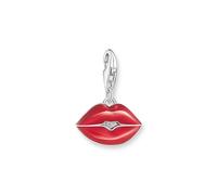 THOMAS SABO Silver Red Cold Enamel Kissable Lips Kiss Me Charm 2068-664-10