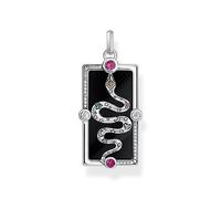 THOMAS SABO Silver Black Enamel Snake Charm PE958-473-7
