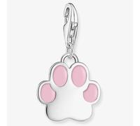 THOMAS SABO Silver Pink Cold Enamel Paw Print Charm 2015-007-9