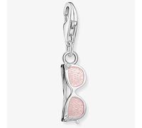 Thomas Sabo Charm Club Charmista Charm Club Charmista Pink Cold Enamel Sunglasses Charm Pendant 2027-041-9 - Sterling Silver / Cold Enamel / Zirconia
