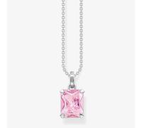 Thomas Sabo 2 Necklace Pink Stone 925 Sterling Silver KE1964-051-9