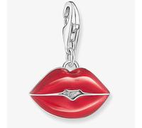 THOMAS SABO Silver Red Cold Enamel Kissable Lips Kiss Me Charm 2068-664-10