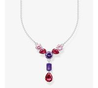 THOMAS SABO Silver Seven Multicoloured Cubic Zirconia Y-Shape Necklace KE2195-477-7-L45V