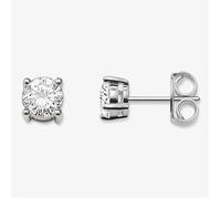 Thomas Sabo Women Stud Earrings Zirconia White 925 Sterling Silver H1739-051-14