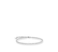 Thomas Sabo Sterling Silver Essentials Sterling Silver Sparkling White Zirconia Bracelet A2167-051-14 - Sterling Silver / Zirconia