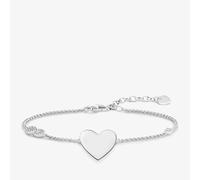 Silver Tone Heart with Infinity Bracelet A1486-051-14 Thomas Sabo Silver One Size