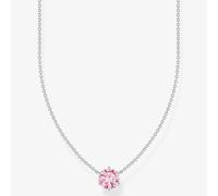 THOMAS SABO Silver With Pink Cubic Zirconia Necklace KE2210-051-9-L45V