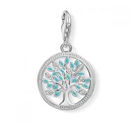 Thomas Sabo Women Charm Pendant Tree of Love Turquoise Charm Club 925 Sterling Silver 1469-041-17
