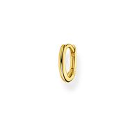 Thomas Sabo Rebel at Heart Yellow Gold Plated 15mm Single Hoop Earring
