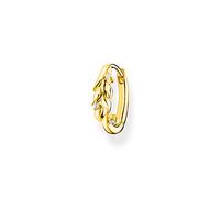 Thomas Sabo single Creole leaves with stones gold-plated silver CR681-414-14