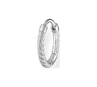 Charming Sterling Silver Single Hoop Earring CR694-001-21