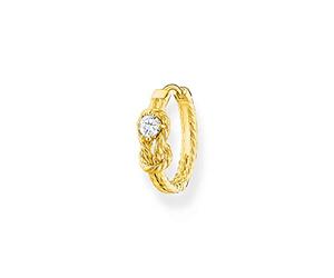 Thomas Sabo Single Creole Rope with Knots Gold Plated Silver CR695-414-14