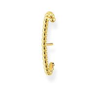 Thomas Sabo Sterling Siver Yellow Gold Dot Arch Single Ear Stud H2154-413-39 - Sterling Silver