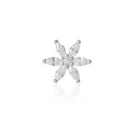 THOMAS SABO Sterling Silver Cubic Zirconia Flower Single Stud Earring H2196-051-14