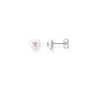THOMAS SABO Pink Stone Heart Studs