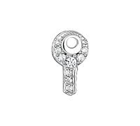 Thomas Sabo Charm Club Charming Sterling Silver White Key Single Ear Stud H2220-051-14 - Elegant - Sterling Silver / Zirconia