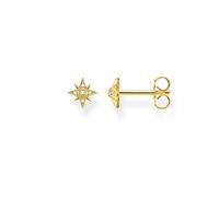 Thomas Sabo Sterling Silver Yellow Gold Star Single Ear Stud H2144-414-14 - Sterling Silver