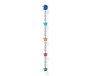 THOMAS SABO Single ear stud vintage white stones gold 925 Sterling Silver
