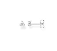 THOMAS SABO Silver Three Stone Cubic Zirconia Single Stud Earring H2138-051-14