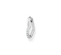 THOMAS SABO Single hoop earring heart with white stones silver 925 Sterling Silver