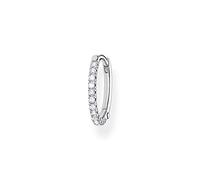 THOMAS SABO Single hoop earring white stones, silver 925 Sterling Silver