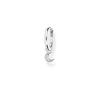 Thomas Sabo Women Single Hoop Earring with Moon Pendant 925 Sterling Silver