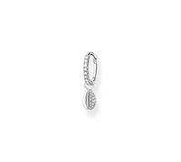 THOMAS SABO Single hoop earring with white stones and shell silver 925 Sterling Silver