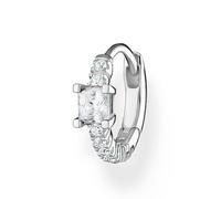 Thomas Sabo single hoop earrings with white stones 925 sterling silver CR691-051-14