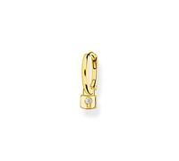Thomas Sabo single hoop earrings with lock pendant gold-plated silver CR700-414-14